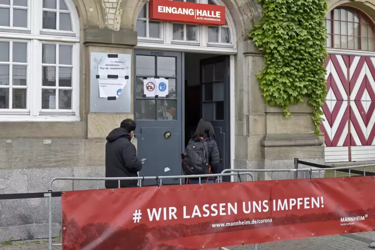 Impfzentrum und am Freitag Schauplatz eines Open-Air-Konzerts: die Alte Feuerwache in Mannheim.