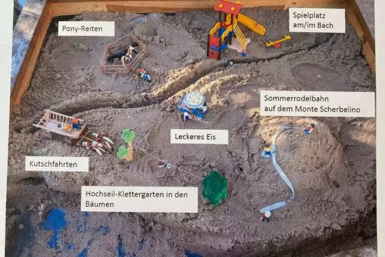 Kinder kreativ: Eine Sommer-Rutsche würde sicher nicht nur die jüngsten Besucher freuen. 