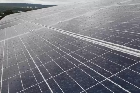 Auf einer Fläche von netto zehn Hektar sollen Solarpanels Sonnenenergie einfangen.