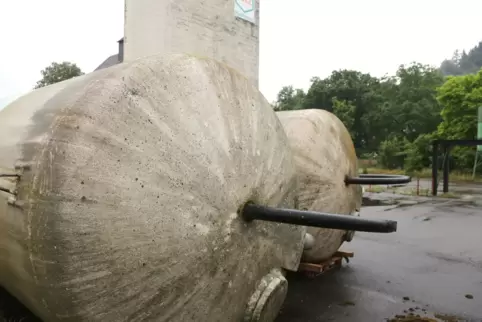 Die Silos sind bereit für den Abtransport.