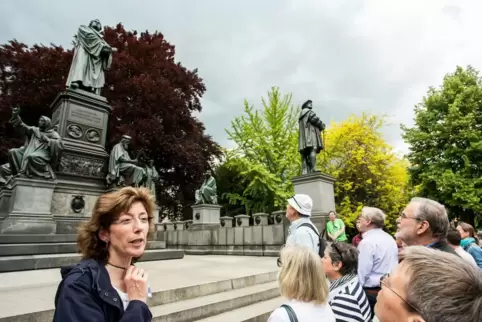 Eine Station ist natürlich das Luther-Denkmal.