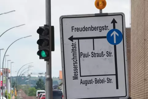 Freudenbergerhofstraße war wohl ein wenig zu lang für das Schild. 