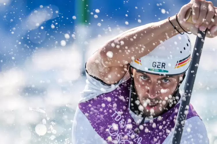 Das Wasser ist sein Element: Sideris Tasiadis auf dem Weg zur Medaille.