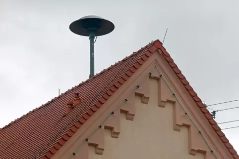 In Zweibrücken lautlos: Sirenen auf dem Dach.
