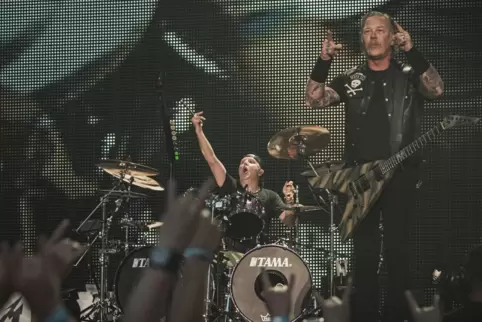 Seit 30 Jahren auf dem Thron der Rock-Welt: die kalifornische Band Metallica, hier in Kopenhagen 2019.