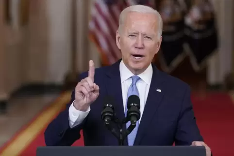 US-Präsident Joe Biden hat in der Nacht zu Mittwoch eine Bilanz des Abzugs aus Afghanistan gezogen. Eigene Fehler hat er dabei n