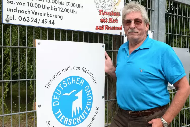 Im Einsatz für herrenlose Tiere: Klaus Hoffmann.