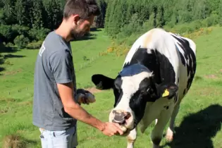 Brötchen findet Kuh Oreo klasse: Janne Bach hat meistens welche einstecken.