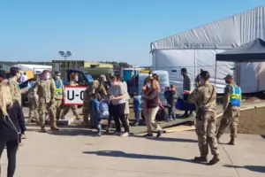 Samstagnachmittag auf der Air Base Ramstein: Vorbereitungen für den Abflug in die USA.