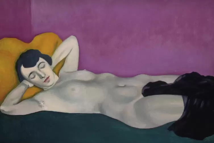 Moderne Venus: Diese „Liegende Frau vor violettem Grund“ malte Félix Vallotton 1924.