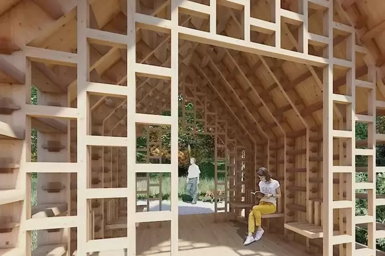 Neue Rastplätze? Studierende des Fachbereichs Architektur der TU Kaiserslautern entwarfen elf Schutzhütten. Ob von den Plänen au