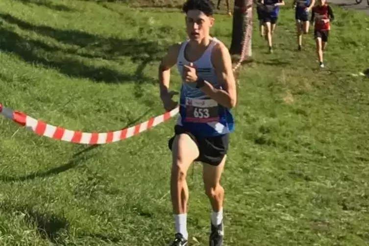 Hannes Ebener beim Lauf in Trebur. 