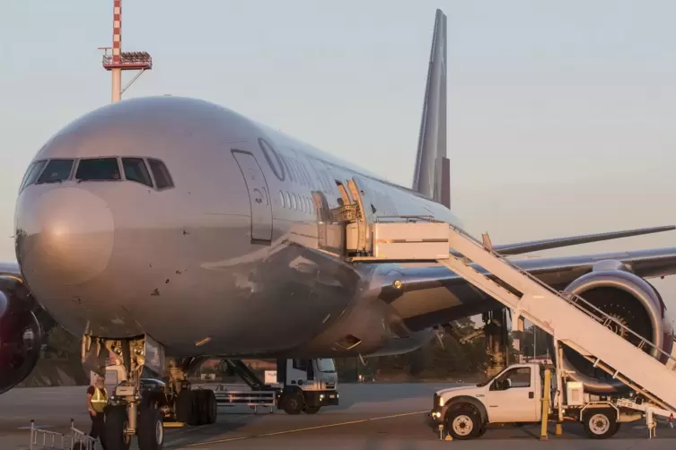 Abflugbereite Maschine auf der Air Base Ramstein.