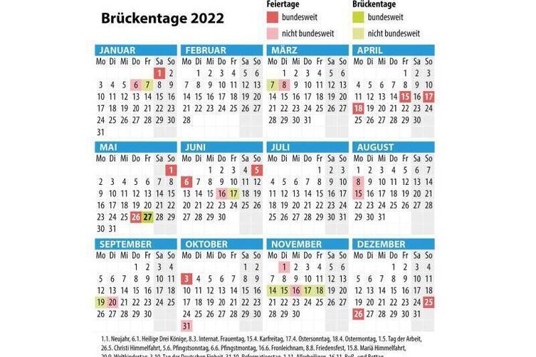 Bruckentage Wie Sie Im Jahr 2022 Mehr Urlaub Herausholen Karriere Die Rheinpfalz