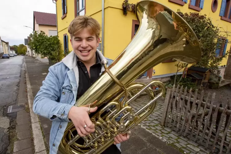 Hat ereignisreiche Monate hinter sich: Tubist Frederick Punstein. 