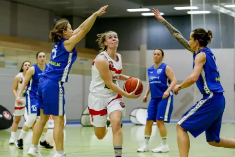 Wollen Zug zum Korb zeigen: die Basketballerinnen des 1. FC Kaiserslautern. 