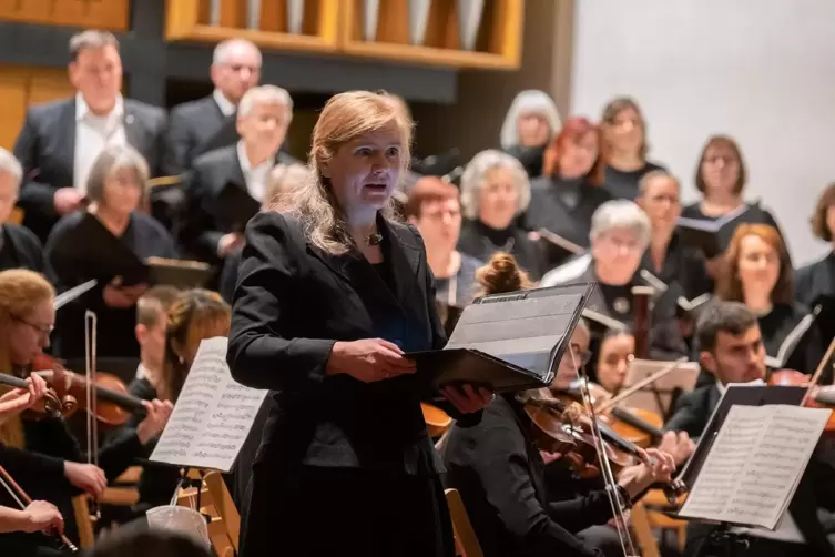 Sopranistin Katharina Hirsch beim Kantoreikonzert in der Johanneskirche. 