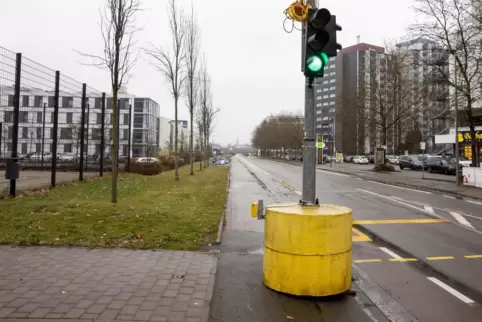 Ein einziges Provisorium: die Trippstadter Straße. Jetzt sollen breite Geh- und Radwege kommen, dafür muss der Grünstreifen vor 