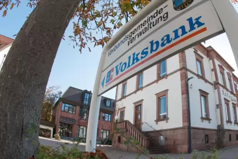 Die Volksbank in Glan-Mnchweiler.