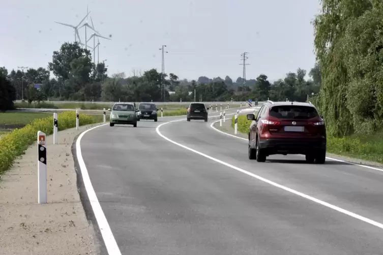 Rollt seit 2016: der Verkehr auf der Ortsumgehungsstraße Heßheim. Im neuen Lärmaktionsplan sind die Auswirkungen nicht erfasst w