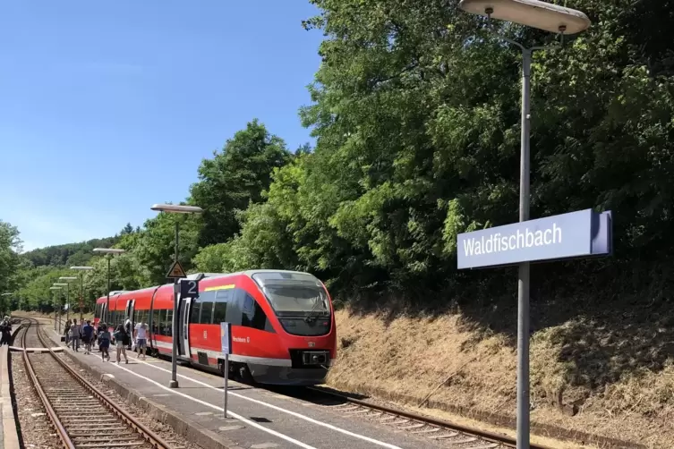 Der Zug soll nicht an Waldfischbach-Burgalben vorbeifahren, sagte Felix Leidecker. Er wolle dafür sorgen, dass man einsteige und