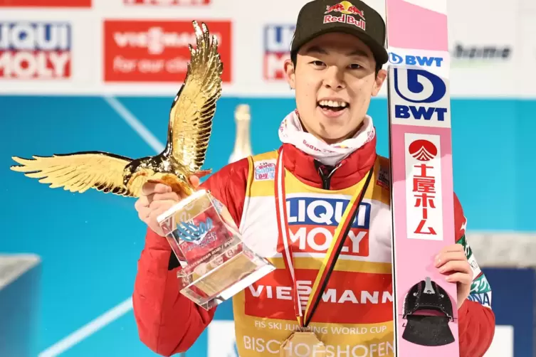 Japanischer Adler gewinnt goldenen Adler: Ryoyu Kobayashi. 