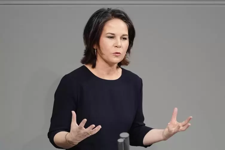 Außenministerin Annalena Baerbock im Bundestag.