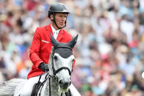 Unter Druck: Ludger Beerbaum, hier mit Chiara bei der EM 2015 in Aachen.