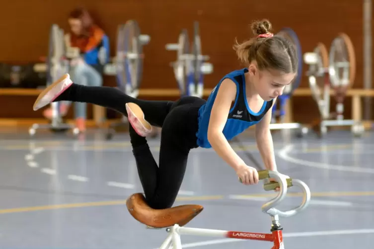 Emma Lickes (hier noch in einer jüngeren Altersklasse) ist am Sonntag in Bolanden in der U15 am Start.