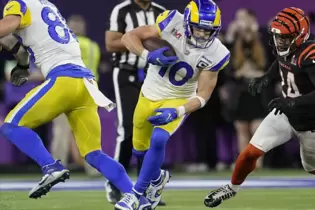 Cooper Kupp (10) erzielte zwei Touchdowns für die Rams und wurde auch zum wertvollsten Spieler des Finales gewählt.