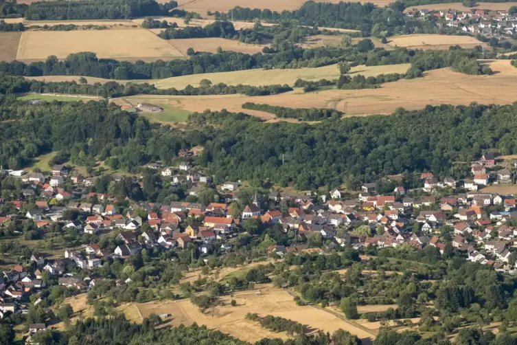 Altenkirchen aus der Luft. 