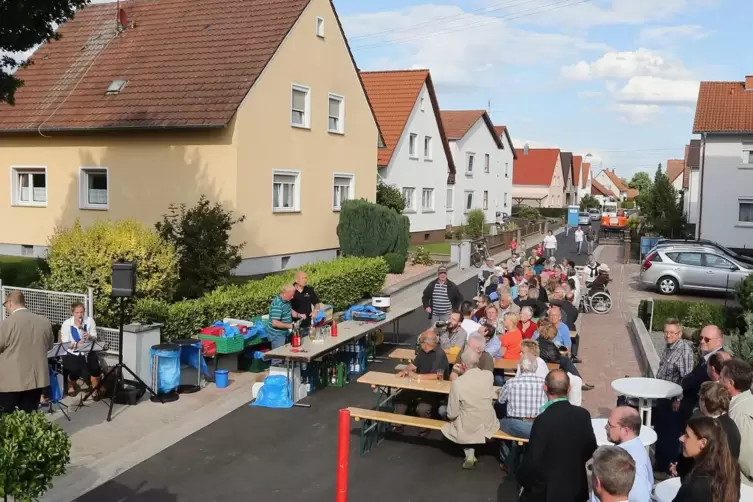 Banatstraße bei der Verkehrsübergabe.