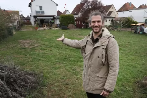 Hier soll der Neubau stehen, in dem Danny Allmann mit Frau und Kind einziehen möchte. 