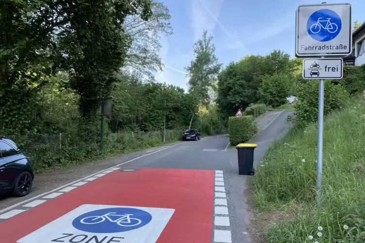 Die Rütschhofstraße ist inzwischen eine Fahrradstraße.