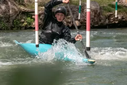 In Sachsen-Anhalt schnell unterwegs: Britta Jung aus Höheischweiler. 