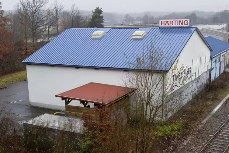 Betriebsgebäude der Pferdemetzgerei Härting im Stadtteil Einsiedlerhof in Kaiserslautern. 