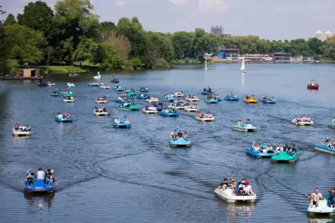 Wassersportparadies: der Aasee.