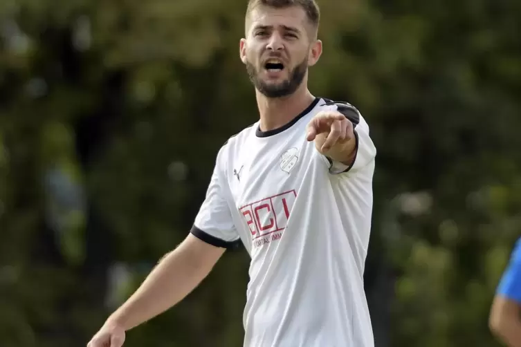 Spielertrainer Kevin Selzer gehörte der wichtigen Achse bei der FG 08 Mutterstadt an. 