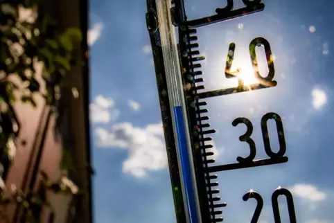 40 Grad oder mehr? Noch sind sich die Wetterleute nicht ganz einig, wie heiß es tatsächlich wird. 