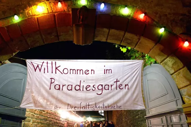 Gilt wie damals beim Altstadtfest: Willkommen im Paradiesgarten! 