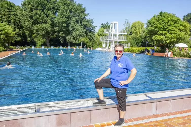 Jutta Döring arbeitet seit 45 Jahren im Contwiger Freibad.