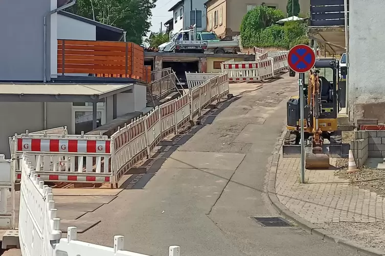 In der Breitensteinstraße wird gebaut.