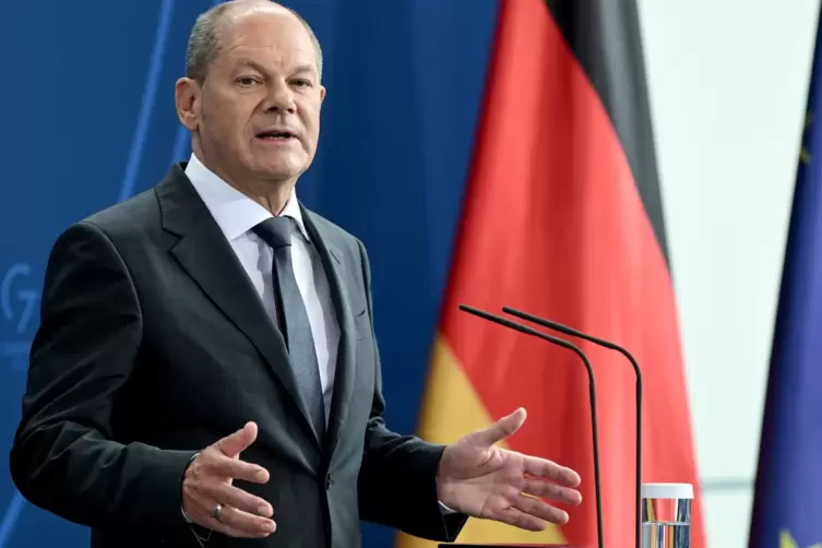 Olaf Scholz: Niemand wird allein gelassen. 