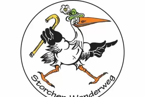 Das Logo des Storchenwanderwegs hat der Kandeler Künstler Armin Hott gestaltet.