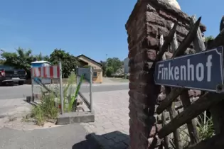 Aus einer Baustelle am Finkenhof (Carlsberg) wuchern inzwischen schon Pflanzen.