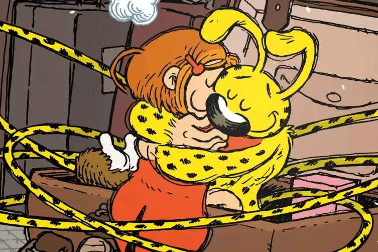 Eine wunderbare Freundschaft: Mimmi und Marsupilami.