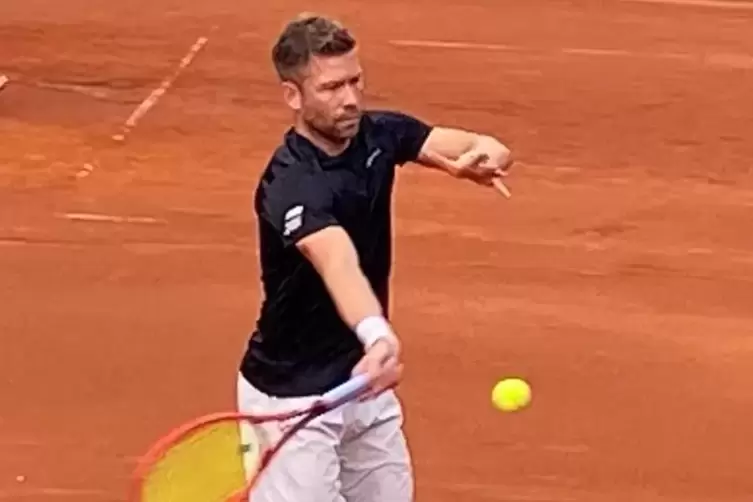 Hat schon mal mit Zverev trainiert: Jochen Meyer aus Thaleischweiler-Fröschen, hier bei den Erlenbrunn Open. 