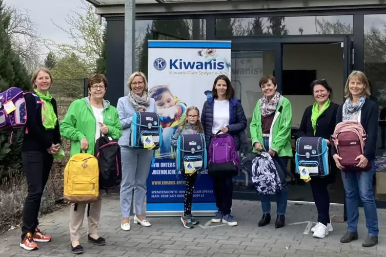 Wird unterstützt: Kiwanis-Schulranzenprojekt. 