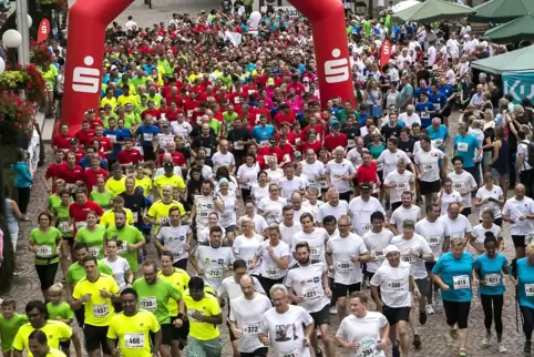 Szene vom Firmenlauf 2017