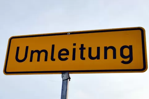 Der Verkehr wird über den Nordring umgeleitet. 